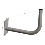 VIKAR Βάση τοίχου 22014, Φ33x350mm x2mm - Image 2