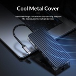 ORICO docking station WB-11P, 11 θυρών, USB-C σύνδεση, 100W PD, 4K, γκρι - Image 5