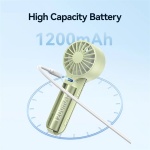 USAMS φορητός ανεμιστήρας ZB288 με 3 ταχύτητες, 1200mAh, λευκός - Image 4