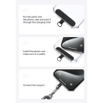 USAMS κορδόνι καρπού για κινητά ZB317, 34cm, universal, μωβ - Image 3