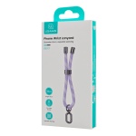 USAMS κορδόνι καρπού για κινητά ZB317, 34cm, universal, μωβ - Image 4