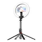 USAMS φωτιστικό δαχτυλίδι LED ZB323 με τρίποδο & βάση smartphone, μαύρο