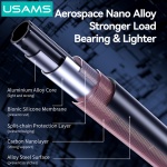 USAMS φωτιστικό δαχτυλίδι LED ZB323 με τρίποδο & βάση smartphone, μαύρο - Image 3