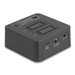 DELOCK docking station για M.2 NVMe SSD 64300, 2 θέσεων, 20Gbps, clone/erase function, μαύρο