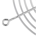 DELOCK σχάρα για 80mm ανεμιστήρα 67306, μεταλλική, ασημί - Image 2