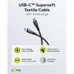 GOOBAY καλώδιο USB-C 73954, 60W, 480Mbps, 2m, μαύρο - Image 3