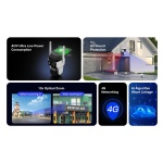 VSTARCAM smart ηλιακή κάμερα BG621TR, triple lens, 3MP, 4G, SD, PTZ, IP66 - Image 4