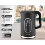 BRUNO βραστήρας νερού προηγμένων λειτουργιών BRN-0245, ψηφιακός, με διπλό τοίχωμα, 1.7L, 2200W, μαύρος - Image 2