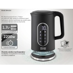 BRUNO βραστήρας νερού προηγμένων λειτουργιών BRN-0245, ψηφιακός, με διπλό τοίχωμα, 1.7L, 2200W, μαύρος - Image 3