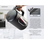 BRUNO βραστήρας νερού προηγμένων λειτουργιών BRN-0245, ψηφιακός, με διπλό τοίχωμα, 1.7L, 2200W, μαύρος - Image 4