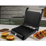 BRUNO γκριλιέρα BRN-0251, 2000W, με ρυθμιζόμενο θερμοστάτη, inox-μαύρη - Image 3