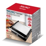 BRUNO γκριλιέρα BRN-0251, 2000W, με ρυθμιζόμενο θερμοστάτη, inox-μαύρη - Image 5