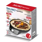 BRUNO κρεπιέρα BRN-0252, 30εκ, 1200W, με ρυθμιζόμενο θερμοστάτη & εξαρτήματα, μαύρη - Image 4