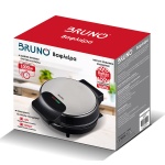 BRUNO βαφλιέρα BRN-0253, 1000W, στρόγγυλη 19εκ, βαθιά, inox-μαύρη - Image 5
