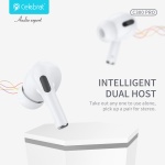 CELEBRAT earphones με θήκη φόρτισης C300 Pro, True Wireless, 13mm, 30/300mAh, λευκά - Image 5