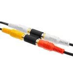 POWERTECH αντάπτορας 2x RCA θηλυκό σε θηλυκό CAB-R022, μαύρος - Image 2