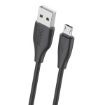 CELEBRAT καλώδιο micro USB σε USB CB-31, 3A, 480Mbps, 1m, μαύρο