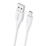 CELEBRAT καλώδιο micro USB σε USB CB-31, 3A, 480Mbps, 1m, λευκό
