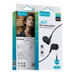 CELEBRAT earphones με μικρόφωνο G35, 3.5mm σύνδεση, 10mm, 1.2m, μαύρα - Image 4