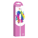 KAKUSIGA καλώδιο micro USB σε USB KSC-332, 2.4A, 480Mbps, 2m, λευκό - Image 3