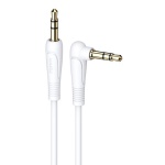 KAKUSIGA καλώδιο ήχου 3.5mm KSC-521, AUX, 90°, HiFi 1m, λευκό