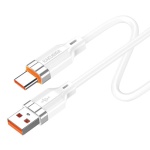 KAKUSIGA καλώδιο USB-C σε USB KSC-995, σιλικόνης, 5A, 480Mbps, 1m, λευκό - Image 2