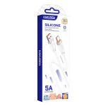 KAKUSIGA καλώδιο USB-C σε USB KSC-995, σιλικόνης, 5A, 480Mbps, 1m, λευκό - Image 3