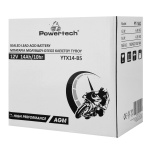 POWERTECH μπαταρία μολύβδου μοτοσυκλέτας PT-1442, 12V 14Ah, AGM, YTX14-BS - Image 2