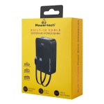 POWERTECH power bank PT-1504 με καλώδια & οθόνη, 20000mah, 22.5W, μαύρο - Image 3