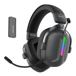 SADES gaming headset Defender, ασύρματα & ενσύρματα, 50mm, 1050mAh, RGB, multi-platform, μαύρο