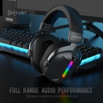 SADES gaming headset Defender, ασύρματα & ενσύρματα, 50mm, 1050mAh, RGB, multi-platform, μαύρο - Image 4