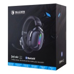 SADES gaming headset Defender, ασύρματα & ενσύρματα, 50mm, 1050mAh, RGB, multi-platform, μαύρο - Image 5