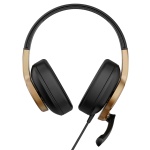 SADES gaming headset UPOWER, 3.5mm σύνδεση, 40mm, μαύρο/χρυσό - Image 3