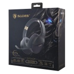 SADES gaming headset SPOWER, 3.5mm σύνδεση, 40mm, multi-platform, μαύρο/πράσινο - Image 5