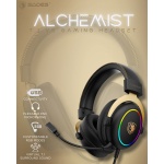 SADES gaming headset Alchemist, USB σύνδεση, 50mm, V7.1 surround, ENC, RGB, multi-platform, μαύρο - Image 5