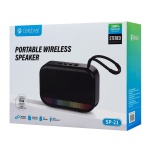 CELEBRAT φορητό ηχείο SP-21, 5W, Bluetooth, 1200mAh, μαύρο - Image 4