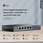 TP-LINK desktop switch TL-SG1005P-PD, 5x Gigabit θύρες, PoE+, UN/1.0 - Image 2