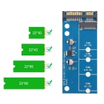 POWERTECH Converter SATA 22pin σε M.2 SSD TOOL-0019, 2230/2242/2260/2280 - Image 2