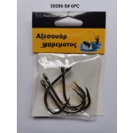 Αγκίστρια - Fishhook - #8 - 6pcs - 30086 - Image 2