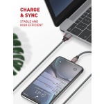 LDNIO καλώδιο Lightning σε USB LS442, 2.4A, 2m, γκρι - Image 2