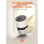 LDNIO φορτιστής τοίχου Q2319 με καλώδιο Lightning, EU/UK/US/AU βύσμα, USB/USB-C, 30W, γκρι - Image 3