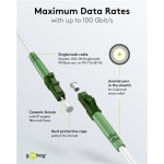 GOOBAY καλώδιο οπτικής ίνας LC-APC 59589, Singlemode OS2, 15m, λευκό - Image 2
