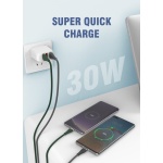 LDNIO καλώδιο micro USB σε USB LS691, 30W, 1m, γκρι - Image 2