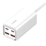 LDNIO σταθμός φόρτισης A4610C, 2x USB-C & 2x USB, 65W, PD/QC, λευκός