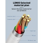 LDNIO καλώδιο Lightning σε USB-C LC611I, 30W PD, 1m, λευκό - Image 3
