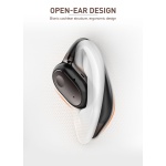 LDNIO earphones με θήκη φόρτισης T11, OWS, Φ15mm, 50/450mAh, μαύρα - Image 2