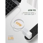 LDNIO καλώδιο USB-C σε USB-C LC122C, 65W PD, 2m, λευκό - Image 2