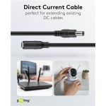 GOOBAY καλώδιο προέκτασης τροφοδοσίας 71400, 5.5x2.1mm, 10m, μαύρο - Image 2