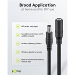 GOOBAY καλώδιο προέκτασης τροφοδοσίας 76671, 5.5x2.1mm, 5m, μαύρο - Image 5