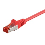 GOOBAY καλώδιο δικτύου 92458, CAT 6 S/FTP, copper, 250MHz, 0.15m, κόκκινο